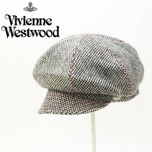 ◆Vivienne Westwood ヴィヴィアン ウエストウッド ツイード ウール キャスケット 帽子