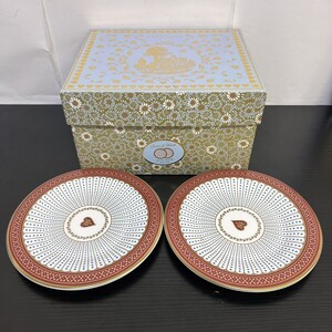 Z233-I67-599 WEDGWOOD ウェッジウッド QUEEN OF HEARTS クイーンオブハート お皿 プレート 2点 ペア 箱付き 食器