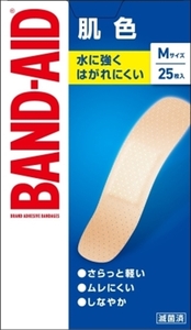 まとめ得 バンドエイド 肌色 Ｍサイズ ２５枚 ジョンソン・エンド・ジョンソン 絆創膏 x [8個] /h