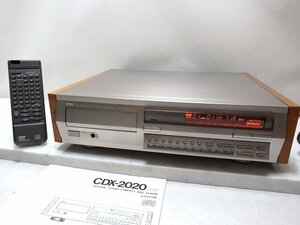 ジャンク品 YAMAHA ヤマハ CDX-2020 CDプレーヤー リモコン・説明書付き