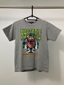 ジョーイヒステリック ヒステリックミニ ストロベリーモンスター半袖Tシャツ グレー Lサイズ 140 美品【親子コーデ可能】【兄弟コーデ可能