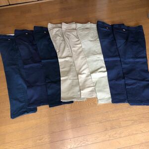 ディッキーズ ワーク パンツまとめて8本古着　サイズ34,36インチ Dickies 品番874 ネイビー5,ベージュ3本