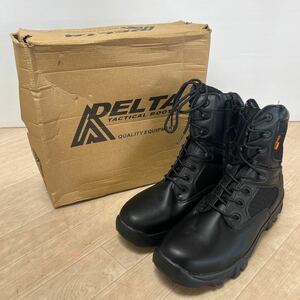 (A2126) DELTA TACTICAL WP MENS HOMMES トレッキングブーツ デルタ ブーツ 黒 サイズ US10 約27.5〜28 靴