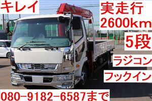 29年式　実走行2613km　5段ブーム　ラジコン付き　ファイター　6速マニュアル　ナビ　地デジ　リアモニター　車検は相談　　