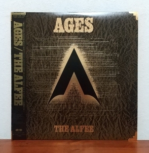 帯付二枚組LP/ アルフィー☆THE ALFEE「AGES」SWEAT&TEARS / ROCKDOM -風に吹かれて-