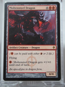 0168/溶鉄鋼のドラゴン/Moltensteel Dragon/新たなるファイレクシア【通常版】/【英語版】