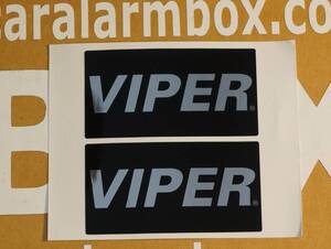 VIPER カー セキュリティ アラーム ブランド バイパー 付属 ステッカー 2枚1組 内貼り/外貼り兼用 新品未使用 保管品