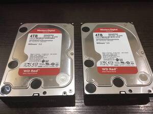 【2個セット/動作品】WD Red WD40EFRX [4TB/4000GB SATA] 3.5インチ/HDD/ハードディスク