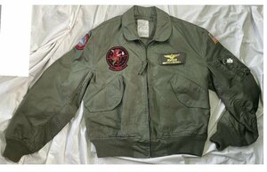 米軍CWU-36/P フライトジャケット サイズL[42-44]本物官給品難燃耐火製VX-31 ダストデビル部隊US NAVY海軍トップガン２マーベリック0900A