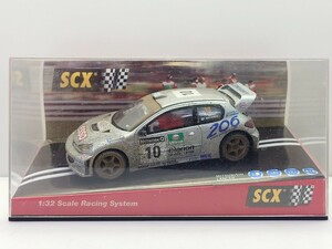 ジャンク品 SCXスロットル 1/32 プジョー206 #10 スロットカー 汚れ仕様　63BBGI/7