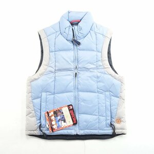 定価12,000円　未使用品 高品質 BURTON　Kids Backhillキッズ バックヒル ダウンベスト　XS（101－115）サイズ レトロ 水色系 ユニクロ