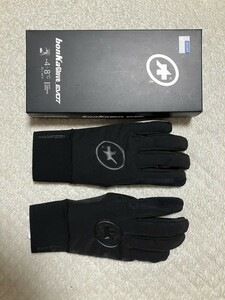 グローブ 黒 ブラック　assos bonka glove 試着のみ　未使用品　美品