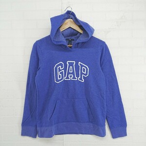 ◇ GAP ギャップ 裏起毛 長袖 プルオーバー パーカー サイズS ネイビー メンズ P