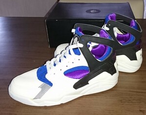 「エア フライト ハラチ」/ 1992年製 オリジナル 未使用 / サイズ US8 / 26cm / NIKE ナイキ / AIR FLIGHT HUARACHE / ホワイト×パープル