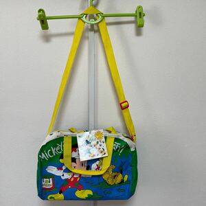 希少 未使用 デッドストック バッグ ミッキーダッフルBAG imaginings3 現状品