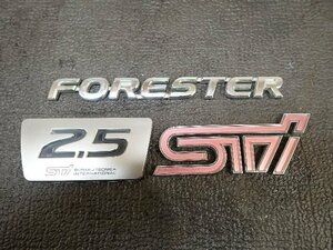 SG9 フォレスター STIver　純正リアエンブレム　EJ25