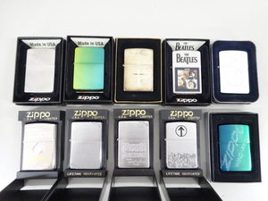 10点セット まとめて ZIPPO ジッポ THE BEATLES 宇宙戦艦ヤマト WIND-PROOF Sweet on You アーマー 1937レプリカ 他 オイル ライター USA