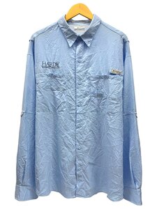 Columbia (コロンビア) PFG 長袖フィッシングシャツ ナイロン FM7253 水色 XL メンズ (DESE) /036