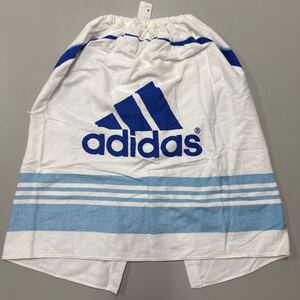 アディダス adidas キッズ kids ラップタオル 未使用 訳あり品 新古品 子供服 タオル バスタオル 日本製 MADE IN JAPAN