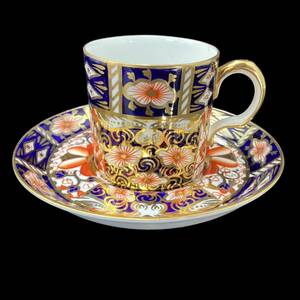 ★ワケアリ★ ロイヤルクラウンダービー オールドイマリ カップ&ソーサー 伊万里 Royal Crown Derby Old Imari デミタスカップ 金彩