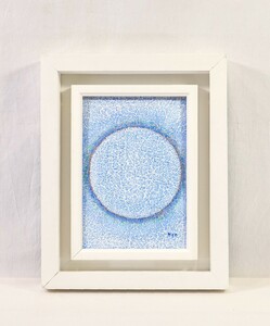 真作 渡辺恭英 2009年油彩「いのちの貌」画寸 16cm×23cm SM 熊本県出身 大分大学大学院研究科教授 2000年代の主題となるテーマの傑作 9124