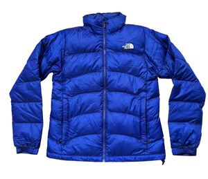 【美品】ザ ノースフェイスTHE NORTH FACE ダウンジャケット レディースM 青