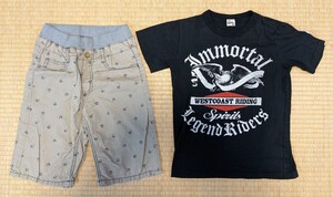 【used】Tシャツとズボン_男児 140cm★キッズ_子供_小学生★Right-on ライトオン【送料無料】