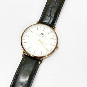 1504★ Daniel Wellington ダニエルウェリントン Classic B40R4 クォーツ 腕時計 ウォッチ 2針 ホワイト レザーバンド