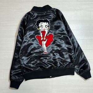 Supreme×Betty Boop/シュプリーム×ベティブープ/16SS/Satin Club Jacket/サテンクラブジャケット/アワードジャケット/ブラック/ブルゾン