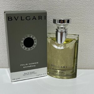 【AMT5744】BVLGARI ブルガリ プールオム エクストレーム 100ml オードトワレ 残量9割 香水 フレグランス メンズ ブランド