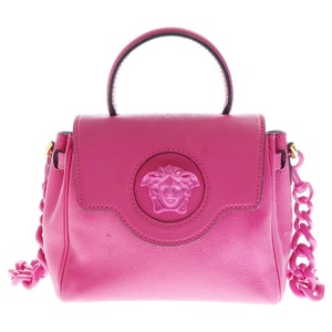 VERSACE ヴェルサーチ La Medusa Shoulder Bag ラ メデューサ ショルダーバッグ ピンク レディース