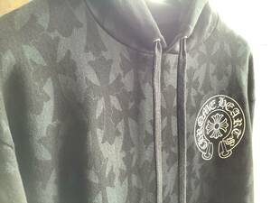 Chrome Hearts W/BLACK Cemetery Print Hoodie S 新品 クロムハーツ セメタリー クロス プリント フーディー パーカー 送料込み