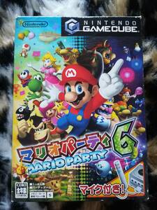 【中古・ソフト動作確認済み】GC　マリオパーティ6　マイクセット