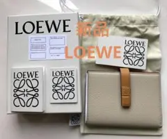 新品未使用✨LOEWE 二つ折り財布 ベージュ