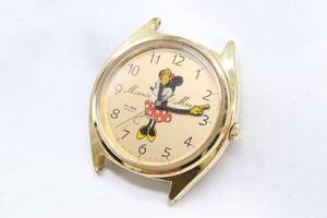 【W183-216】レア 動作品 電池交換済 SEIKO ALBA DISNEY セイコー アルバ ディズニー ミニーマウス 腕時計 フェイスのみ Y561-6000 メンズ