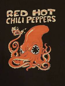 red hot chili peppers octopus tシャツ　ロックt XL ブラック　黒　black