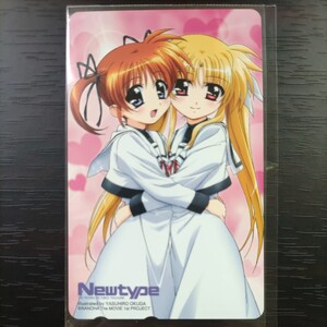 魔法少女 リリカル なのは　テレカ M　　 未使用品 　Newtype　テレホンカード