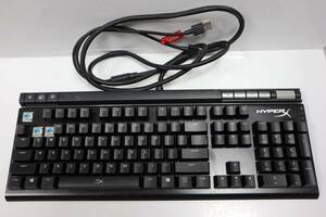 E7909 L HyperX Alloy Elite RGB ゲーミングキーボード 青軸 ゲーマー向け USB充電ポート LEDバックライト HX-KB2BL2-US