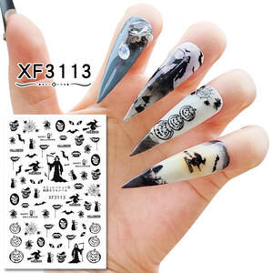 3113 ハロウィン ネイルシール シール ステッカー ゴースト レジン かぼちゃ ネイル nail 仮装 パーティー セルフネイル ジェルネイル