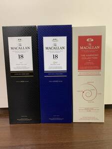 ★【未開栓】[大黒屋]　 MACALLAN 　ザ・マッカラン　3本セット　18年シェリーオーク、18年ダブルカスク、他　≪法人・業者取引不可≫