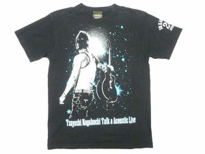 ★レア♪長渕剛★2012年トーク＆アコースティックライブツアーTシャツM/黒ツアーグッズエフエム鹿児島20周年記念CDVD