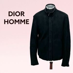 DIOR HOMME ディオールオム 羊革 ムートン レザージャケット メンズ 133L446A0126