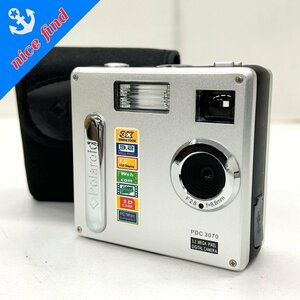 ◆ポラロイド Polaroid◆PDC 3070 本体 F2.8 f=8.8mm デジタル カメラ ボディ シルバー ケース付 動作未確認