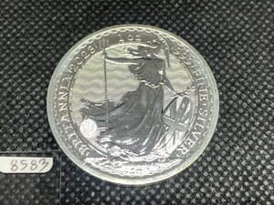 31.1グラム 2023年 (新品) イギリス「ブリタニア」純銀 1オンス 銀貨 (エリザベス2世)