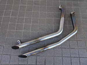 ハーレー ソフテイル エボ ドラッグパイプ スラッシュカット 2インチ チョッパー ボバー EVO FLST FLSTC FLSTS FXST FXSTS FXSTC 2in