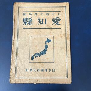 日本新文縣地図 日本地図株式会社 古地図 地図　レトロ　愛知県