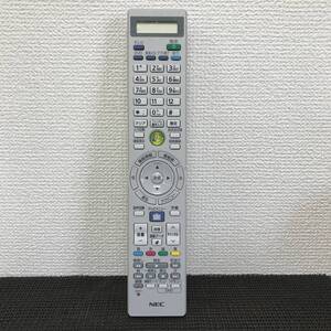 商品名簡易清掃・動作確認済み　①NEC　②RXT9000-1301EC　TVリモコン　中古　③管理No.333