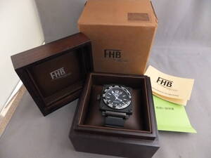 ブラック　FHB classic Ref.F-508(SWISS MADE) 動作確認済　ケース付