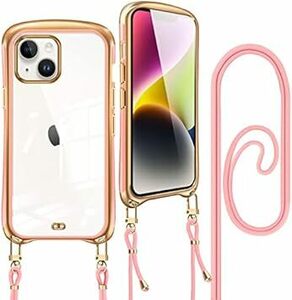 iPhone 14 ケース ショルダー クリア iPhone 13 カバー 肩掛け 首掛け 斜めかけ 可愛い かわいい 韓国 透明