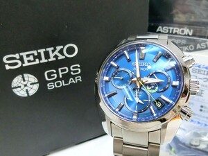 1000円スタート 腕時計 SEIKO セイコー ASTRON アストロン 5X53-0AJ0 GPSソーラー ジャパンコレクション2020 青文字盤 付属品有 TKW H226